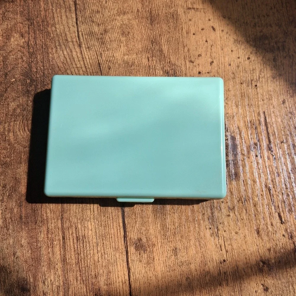 Tissue Mirror Compact Blue/Green Travel Portable‎ Water Resistant
